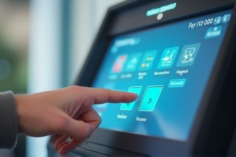 Close-up of Pepin's Autowash self-service payment terminal screen
