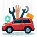 Icon representing car maintenance tips